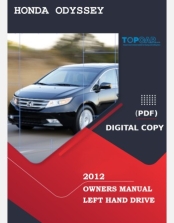 HONDA ODYSSEY 2012 OWNERS MANUAL